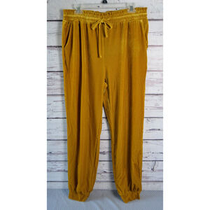 Golden Ribbed Jogger Pants‎ UnBranded Size XL New without Tags